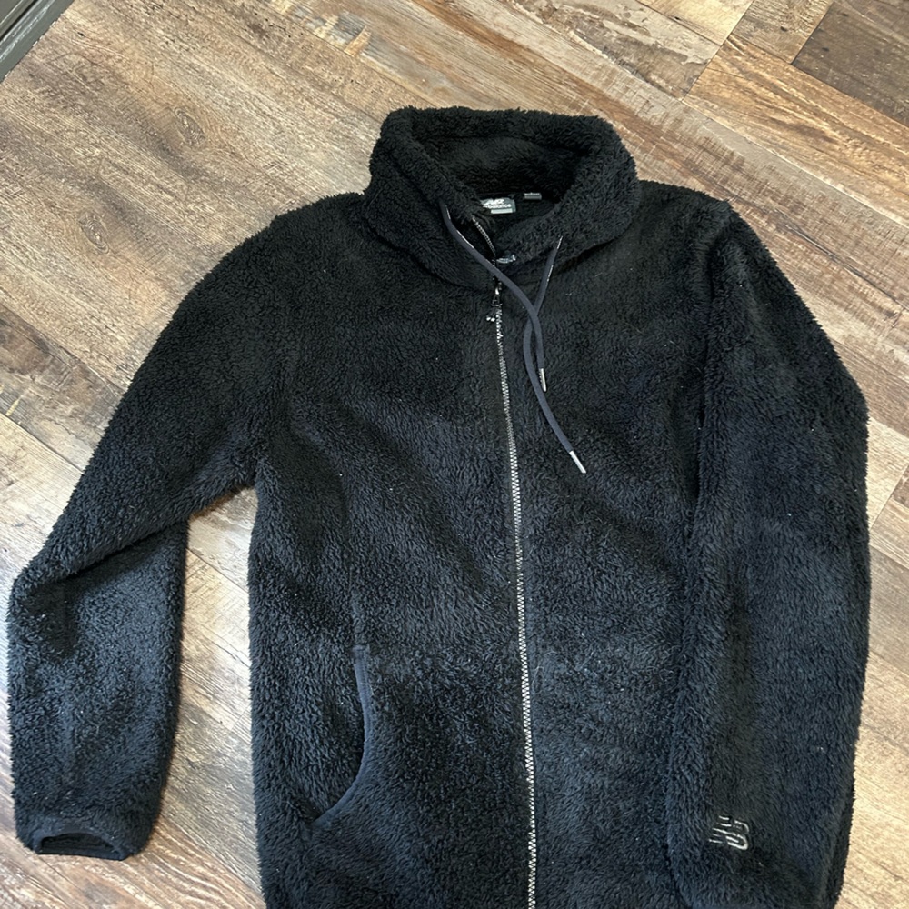 Fuzzy Black New Balance Jacket